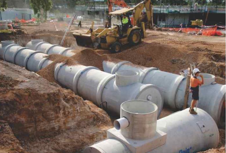 Pre manufactured underground concrete rainwater storage tanks